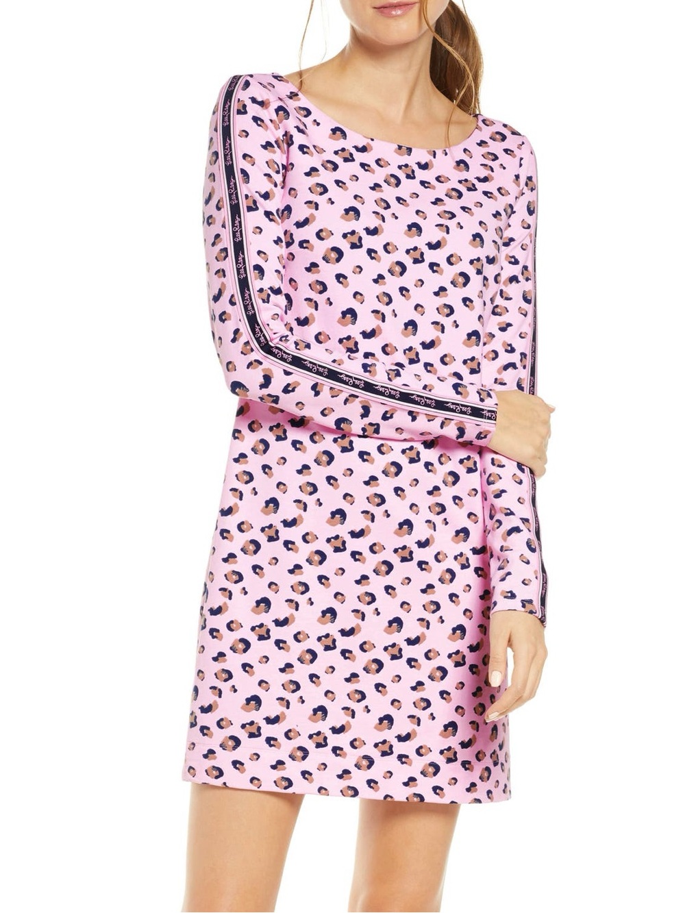 NWT $148 Lilly Pulitzer Beline Long Sleeve Shift Dress - Seeing Spots, Size M
